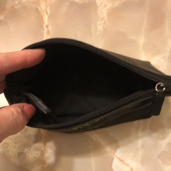 Wilsons Leather Zodiac Horoscope Capricorn Black Embroidered Cosmetic Bag - Picture 3 of 7